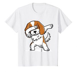 Kids Cavalier King Charles Spaniel Dabbing T-Shirt Dab Move Shirt 8 White